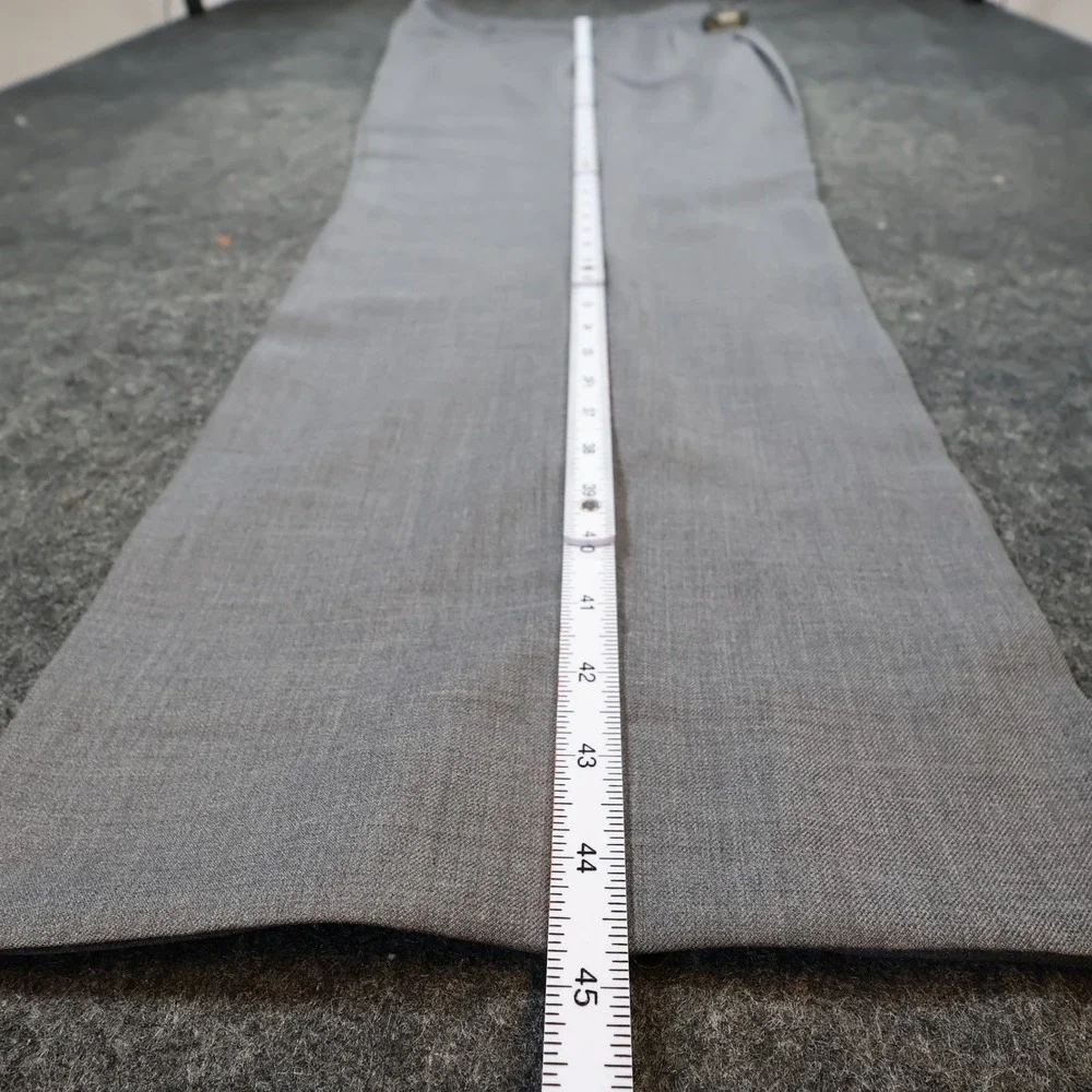 Stafford Dress Pants Mens 44x32 Gray Excellent Pleated‎ Worsted Wool Blend
